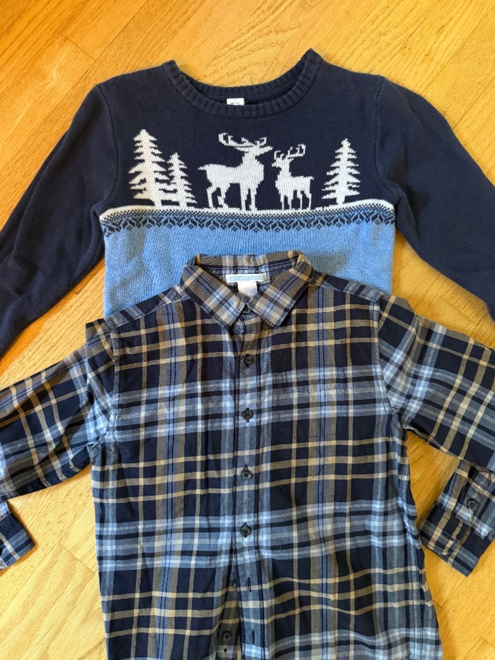Janie and Jack Size 7 Sweater and Shirt Bundle